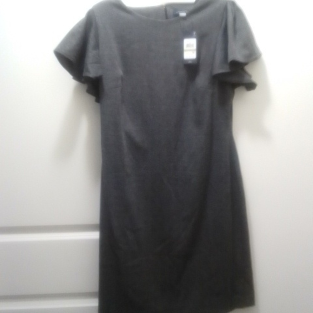NWT Tommy Hilfiger Flutter Sleeve High Neck Sheath Mini Dress